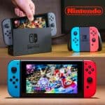 Nintendo Switch Console (2nd Generation, Neon Blue And Red)
