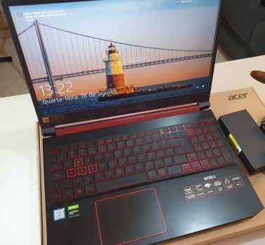 Notebook Gamer Acer Nitro 5 AN515-54-58CL Intel - Core i5 8GB 1TB 128GB SSD 15,6” Nvidia GTX 1650