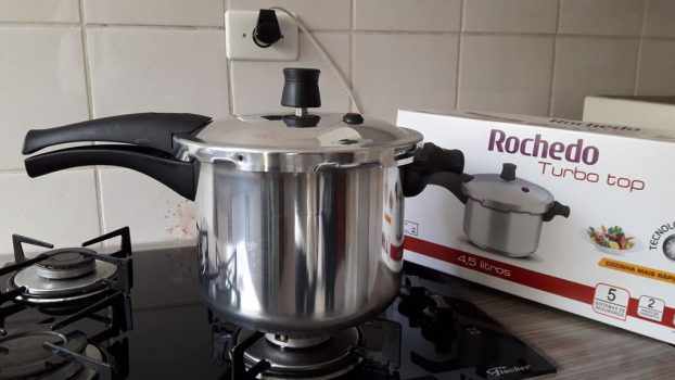 Panela de Pressão, Turbo Top Polido, Rochedo