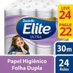 Papel Higiênico Folha Dupla Elite 24 Rolos