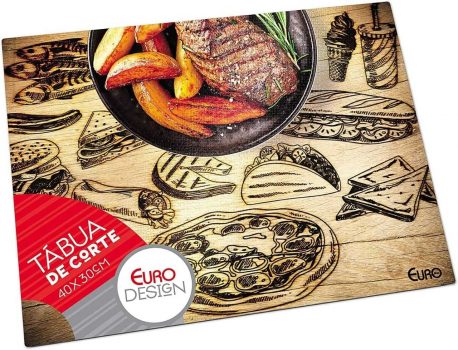 Tabua De Vidro Para Cortes Grelhados, 40 Cm, Euro
