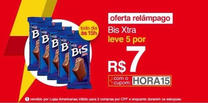 5 Un. Chocolate Bis Xtra 45g