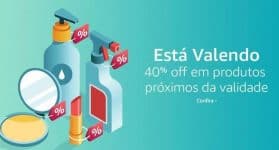 Produtos próximos do vencimento com 40% de desconto