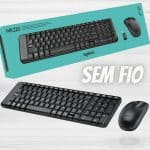 Combo Teclado e Mouse sem fio Logitech MK220 com Design Compacto, Conexão USB, Pilhas Inclusas e Layout ABNT2