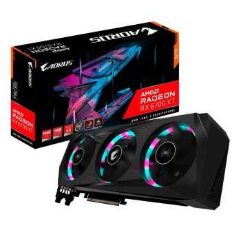 Placa de Vídeo Gigabyte Aorus Radeon RX 6700 XT Elite 12G, RGB, GDDR6, DLSS, Ray Tracing - GV-R67XTAORUS E-12GD