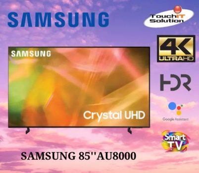 Samsung Smart TV 85´´ Crystal UHD 4K 85AU8000, Dynamic Crystal Color, Borda Infinita, Visual Livre de Cabos, Alexa Built In - UN85AU8000GXZD
