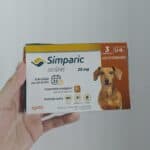 Simparic 20mg, 5,1 até 10kg, 03 Compr Zoetis para Cães