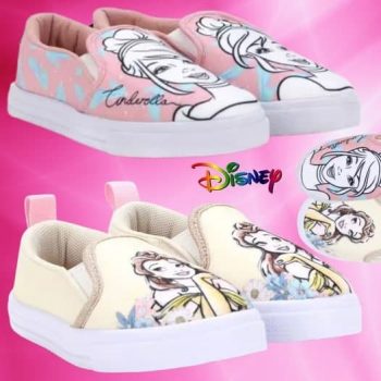Slip On Infantil Disney Cinderela ou Bella Feminino