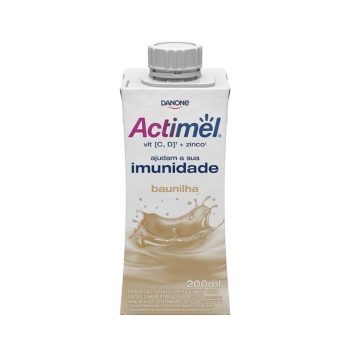 4 Un. Bebida Láctea Actimel Baunilha 200ml