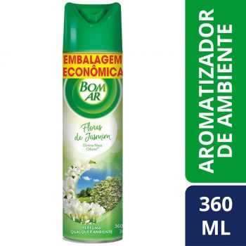 Aromatizador Bom Ar Aerossol Flores de Jasmim 360Ml Embalagem Econômica, Air Wick, Verde