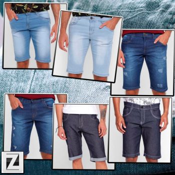 Bermuda Jeans Grifle Masculina