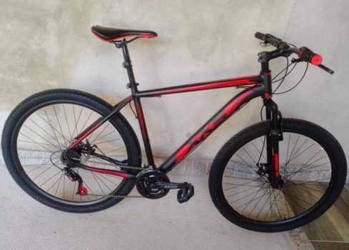 Bicicleta Xks Aro 29 Alumínio Freio A Disco 21v - Preta com Vermelho - Quadro 21