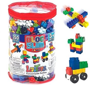 Bloc Slim - Bolsa com 350 Peças, Luc Toys