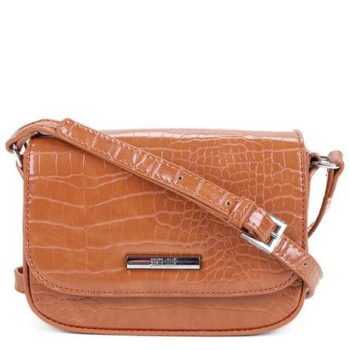 Bolsa Santa Lolla Croco Caramelo