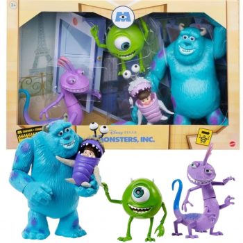 Boneco Monstros S.A Disney Pixar 4 Peças - Mattel