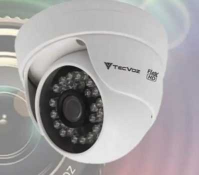 Câmera de Segurança Tecvoz Mini Dome Flex HD CDM-128MP Infra Red 15m, Resolução 1.0MP, 720p, Lente 2.8mm