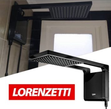 Chuveiro Acqua Storm Ultra 127V 5500W, Lorenzetti, 7510062, Preto, Pequeno