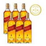 Combo Whisky Johnnie Walker Red Label 1L - 6 Unidades