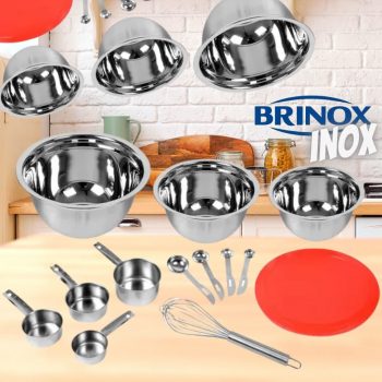 Conjunto de Utensílios Inox Brinox - Preparo Top Pratic 13 Peças