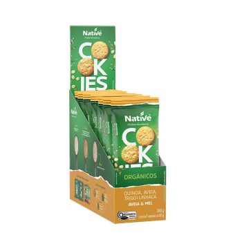 Cookie Sabor Mel Orgânico Native Display com 7 Unidades de 40g