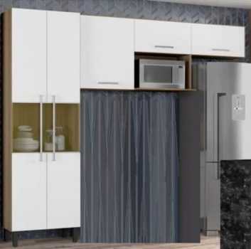 Cozinha Compacta Itatiaia Madeira Lya – Nicho para Micro-ondas 5 Portas