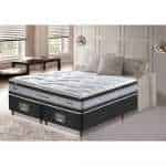 Conjunto Cama Box King de Molas Ensacadas D33 Cama inBox Select Firme 193x203x71 Preto