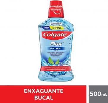Enxaguante Bucal Colgate Plax Soft Mint 500Ml Promo Leve 500Ml Pague 350Ml