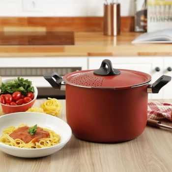 Espagueteira Antiaderente Vermelha La Cuisine By Brinox