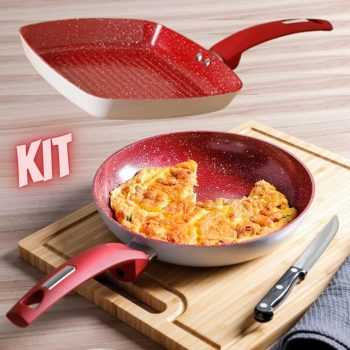 Frigideira sem tampa 24 cm + Bistequeira Power Taste - La Cuisine
