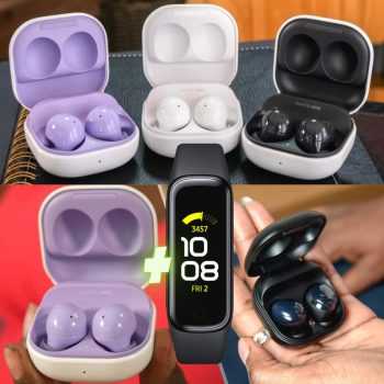 Galaxy Buds2 ( 3 CORES ) + Galaxy Fit2 - Preto