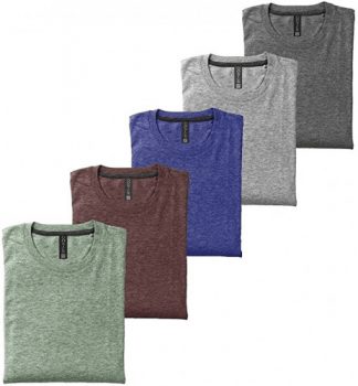 Kit 05 Camisetas Masculinas Blusa Camisa Slim Fit Lisa Basic