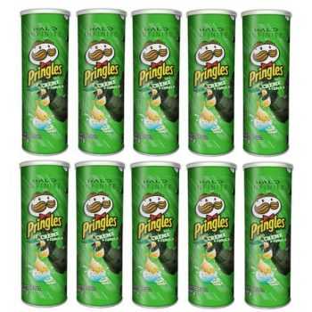 Kit 10X Batata Pringles Creme e Cebola 120g