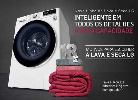 Lava e Seca LG Smart VC4 13kg Branca CV5013WC4