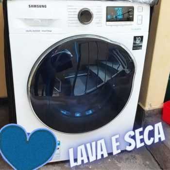 Lava e Seca Samsung WD10J6410AW WD6000 Branca com Eco Bubble e Programas de Lavagem - 10,2Kg