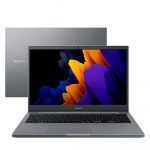 Notebook Samsung Book Intel Dual-Core, Windows 10, 4GB, 256GB SSD, 15.6" Full HD LED