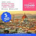 Pacote de Viagem Toscana  Florença + Pisa + Siena + Pienza  - 2022 e 2023