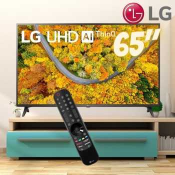 Smart Tv Lg 65 4k Uhd 65up7550 Wi-Fi Bluetooth Hdr Inteligência Artificial Thinq Smart Magic Google Alexa