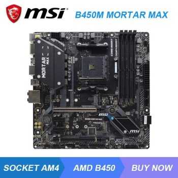 PLACA MÃE B450M MSI MORTAR MAX