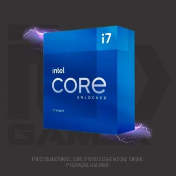 Processador Intel Core i7-11700 11ª Geração, Cache 16MB, 2.5 GHz (4.8GHz Turbo), LGA1200 - BX8070811700