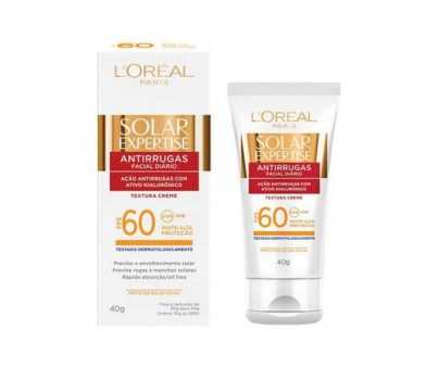 Protetor Solar L'Oréal Paris Solar Expertise Antirrugas FPS 60 40g, L'Oréal Paris