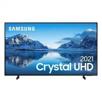Samsung Smart Tv 65" Crystal Uhd 4k 65au8000, Painel Dynamic Crystal Color, Design Slim, Tela Sem Limites