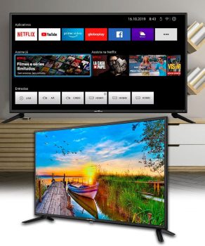 Smart TV LED, 42'' Polegadas, BTV42G70N5CF, Com conexão Wi-Fi, 2 entradas HDMI, Processador Quad-Core, Britânia