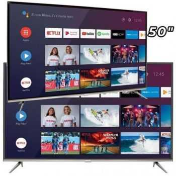 Smart Tv Led 50" Semp Sk8300 4k Hdr Android Wi-Fi 3 Hdmi 2 Usb Controle Remoto Com Atalhos Chromecast Integrado
