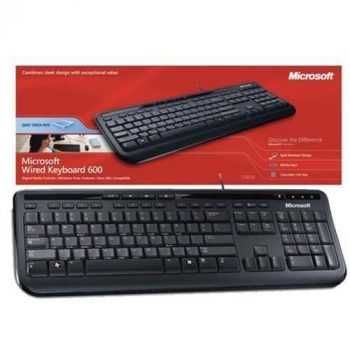 Teclado Com Fio 600 Usb Preto Microsoft - ANB00005