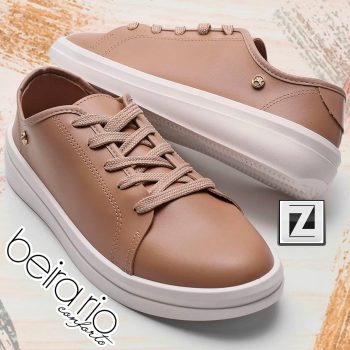 Tênis BEIRA RIO Básico Feminino - Nude  34 até 39