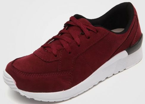 Tênis Jogging DAFITI SHOES Recortes Vinho
