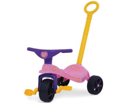 Triciclo Gatinha com Empurrador Xalingo