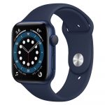 Apple Watch S6 44MM GPS com Case de Alumínio Blue e Sport Band Deep Navy - M00J3LL/A