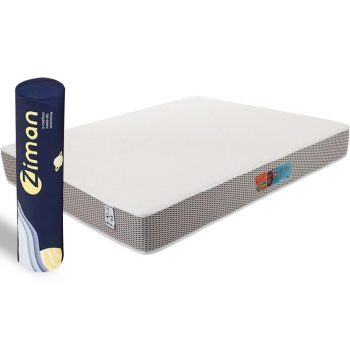 Colchão King Ortopedico Firme Com EuroPillow De Látex 100% Natural 193X203X25 - Ziman Master
