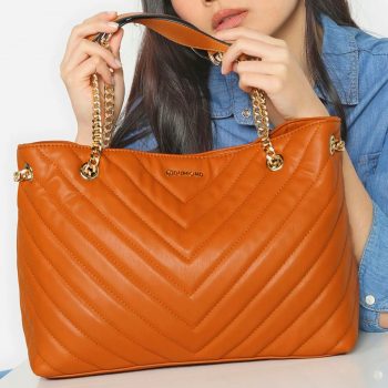 Bolsa Dumond Matelassê Caramelo